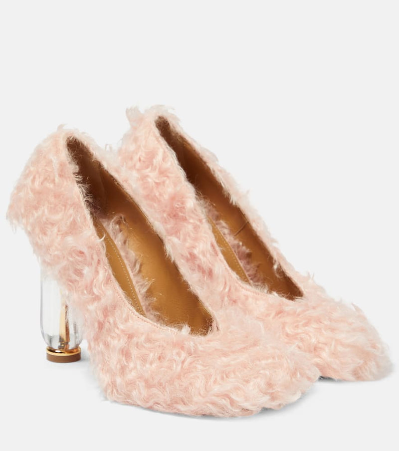 Dries Van Noten Faux fur pumps