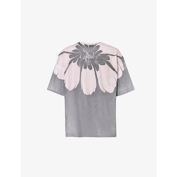 Dries Van Noten Flower-Print Crew-Neck Relaxed-Fit Cotton-Jersey T-Shirt