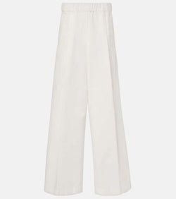 Dries Van Noten High-rise cotton wide-leg pants