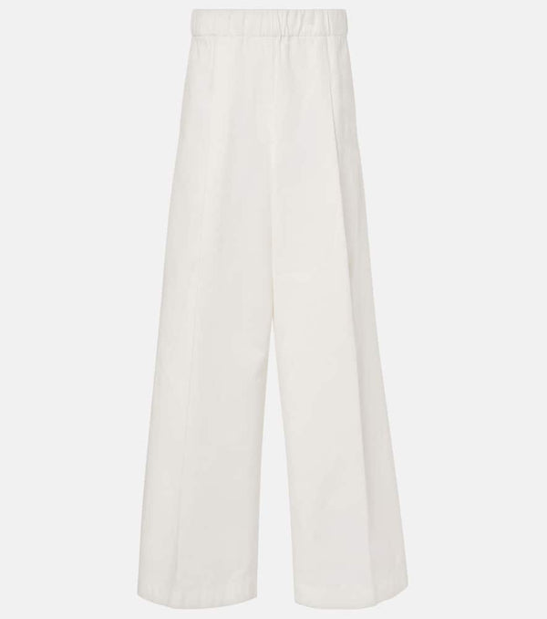 Dries Van Noten High-rise cotton wide-leg pants