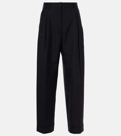 Dries Van Noten High-rise wool wide-leg pants