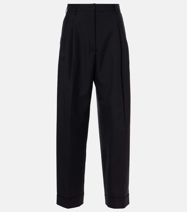 Dries Van Noten High-rise wool wide-leg pants