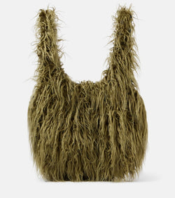 Dries Van Noten Large faux fur tote bag