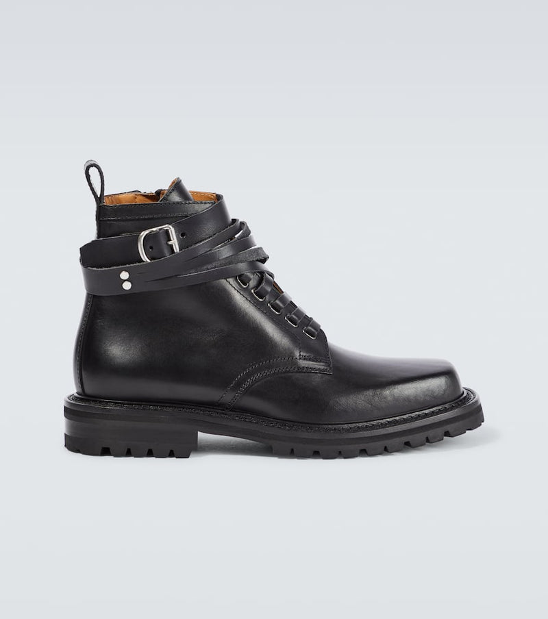 Dries Van Noten Leather combat boots