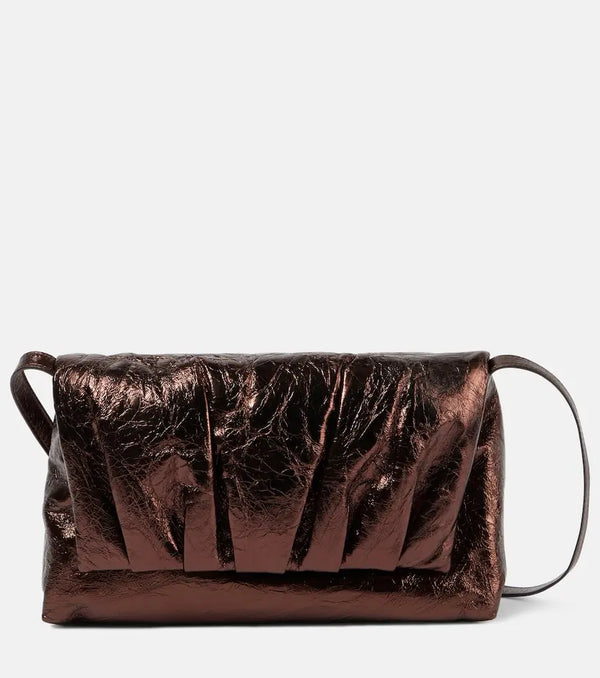 Dries Van Noten Metallic leather shoulder bag | LYBSTORE