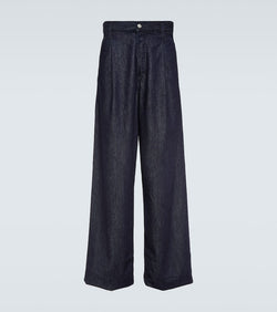 Dries Van Noten Pleated wide-leg jeans