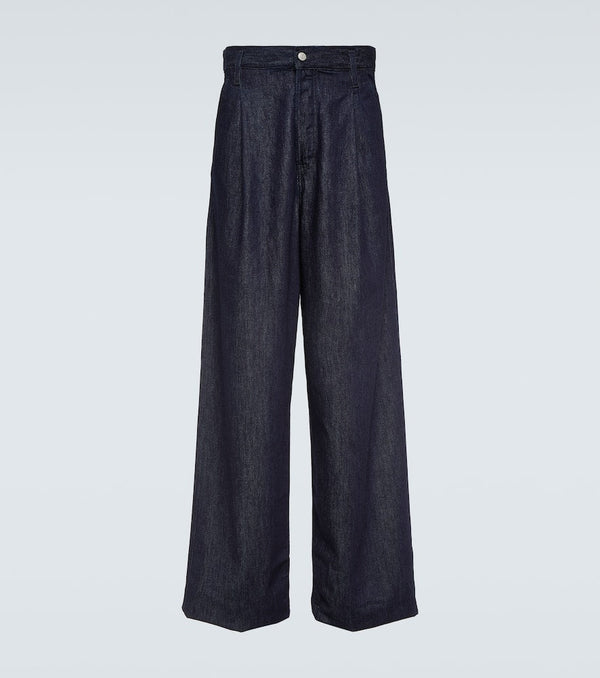 Dries Van Noten Pleated wide-leg jeans