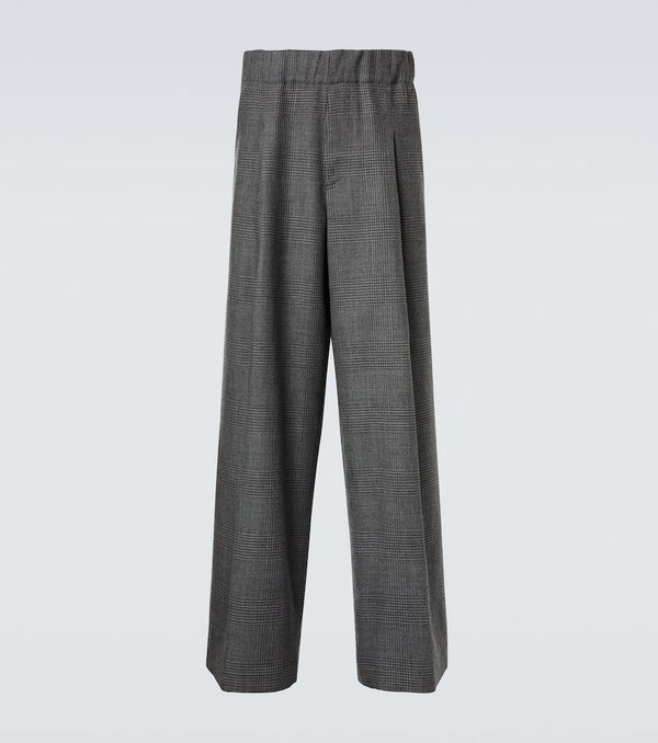 Dries Van Noten Pleated wool tuxedo pants