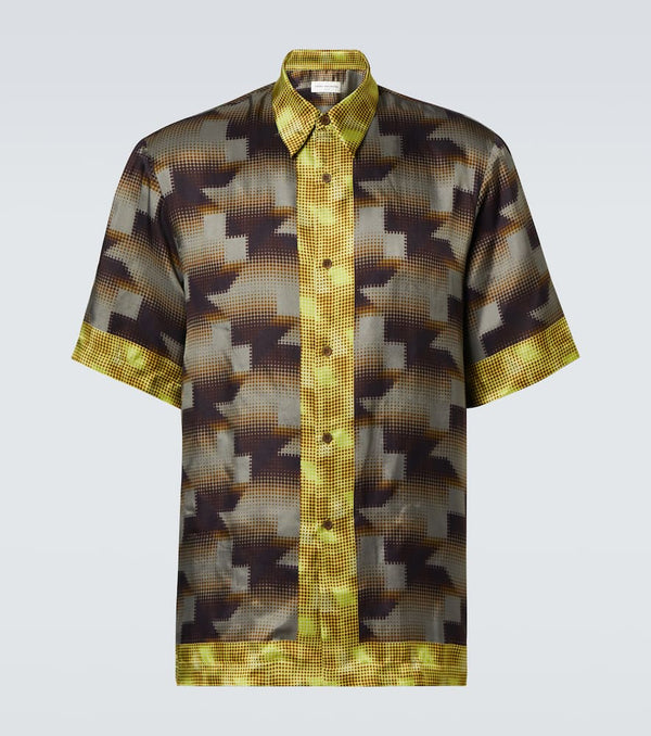 Dries Van Noten Printed bowling shirt