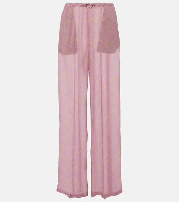 Dries Van Noten Printed wide-leg pants | LYBSTORE