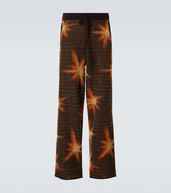 Dries Van Noten Printed wool-blend sweatpants