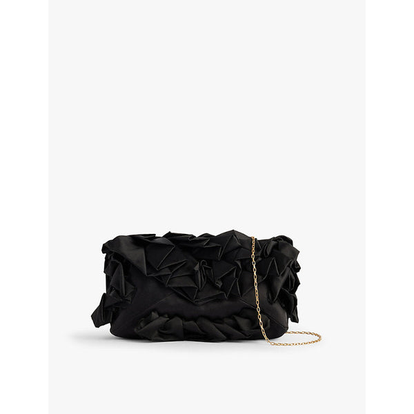 Dries Van Noten Ruffle woven clutch bag | LYBSTORE