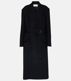 Dries Van Noten Rufia double-breasted wool-blend overcoat