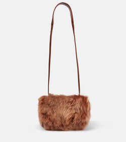 Dries Van Noten Shearling shoulder bag