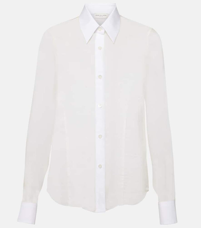 Dries Van Noten Silk and cotton shirt