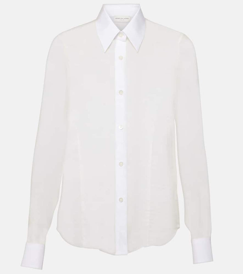 Dries Van Noten Silk and cotton shirt