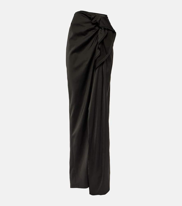 Dries Van Noten Sinas crêpe satin maxi skirt | LYBSTORE