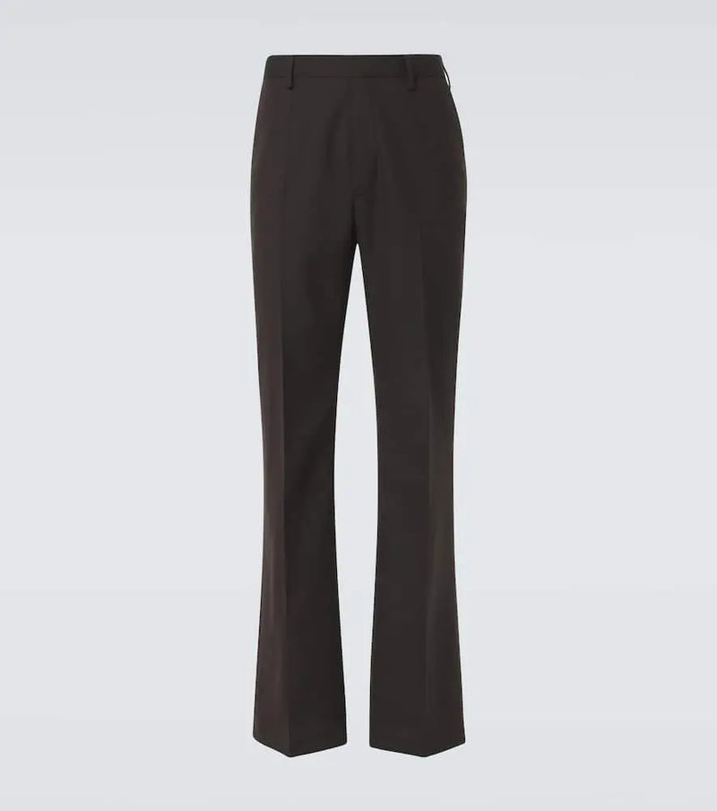 Dries Van Noten Wool toile flared pants