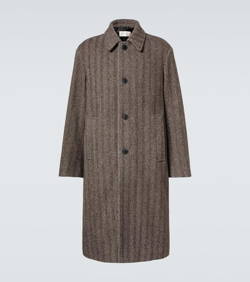 Dries Van Noten Wool tweed overcoat