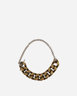 Dries Van Noten Contrast Chain Bracelet Antic Silver