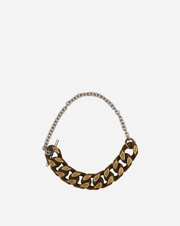 Dries Van Noten Contrast Chain Bracelet Antic Silver