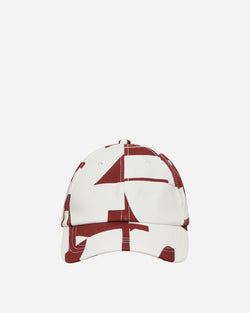 Dries Van Noten Printed Cotton Cap Red