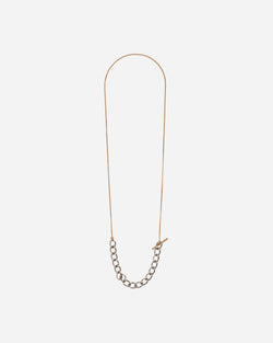 Dries Van Noten Contrast Chain Necklace Antic Silver