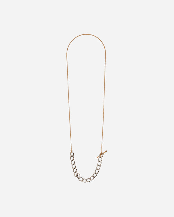 Dries Van Noten Contrast Chain Necklace Antic Silver