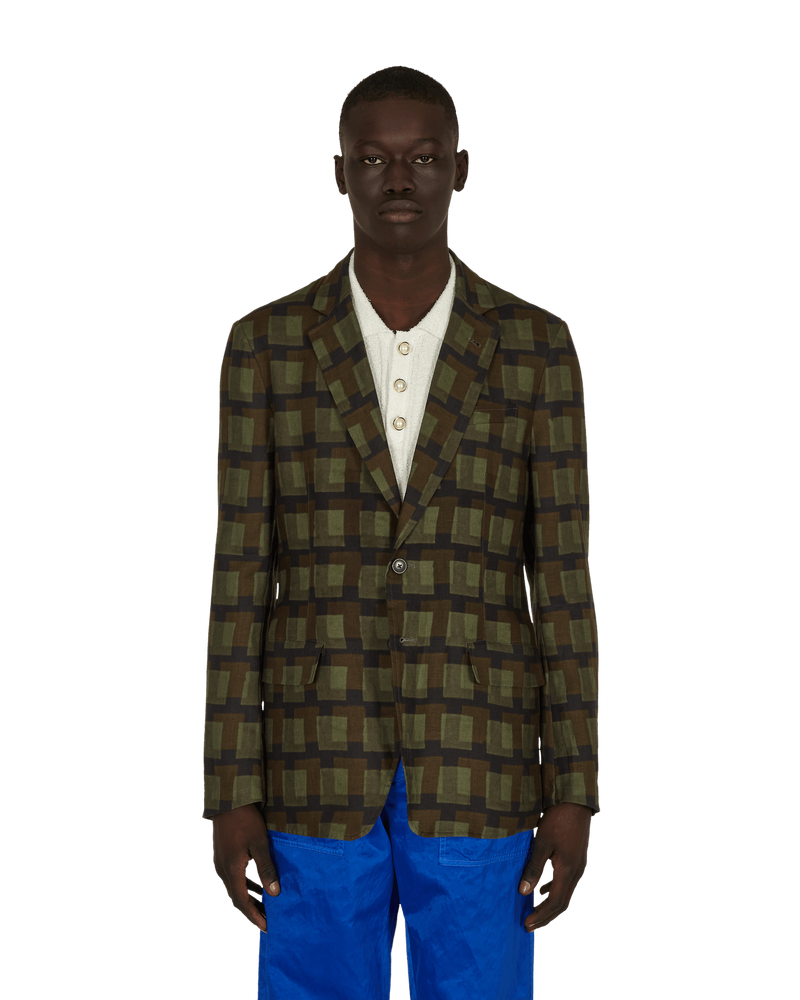 Dries Van Noten Len Lye Boxing Blazer Green