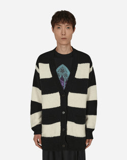 Dries Van Noten Striped Cardigan Black