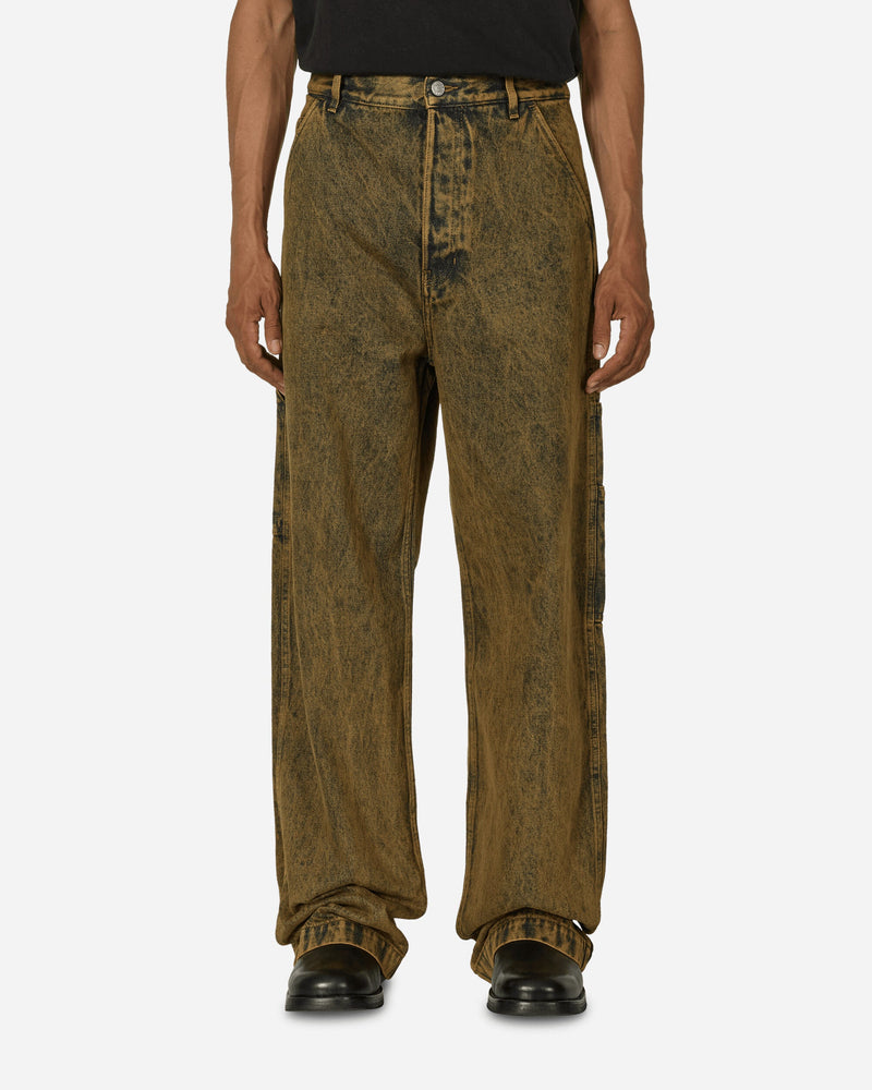 Dries Van Noten Loose Fit Denim Pants Beige