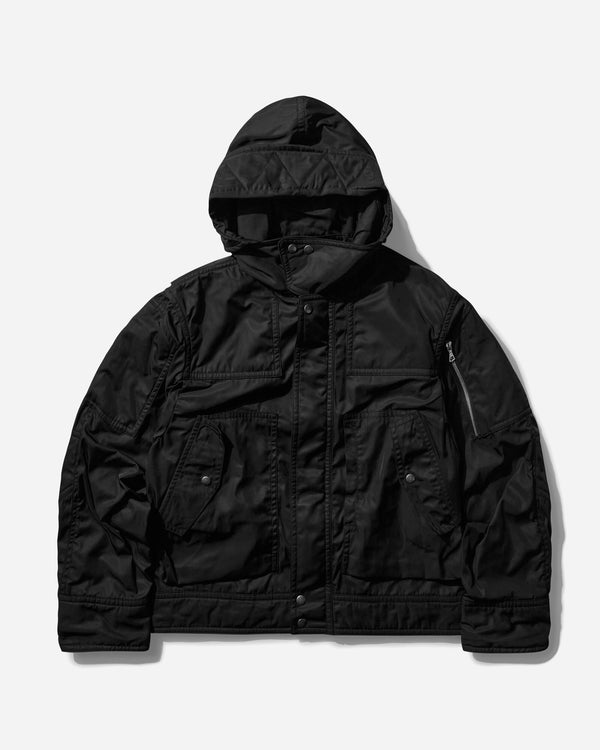 Dries Van Noten Men s Technical Hooded Jacket Black