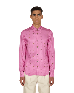 Dries Van Noten Chaine Long Sleeve Shirt Pink