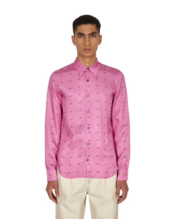 Dries Van Noten Chaine Long Sleeve Shirt Pink