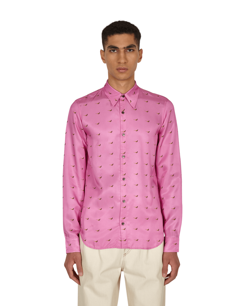 Dries Van Noten Chaine Long Sleeve Shirt Pink