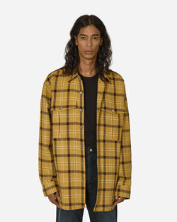 Dries Van Noten Checkered Shirt Yellow