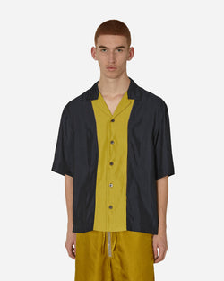 Dries Van Noten Panelled Shortsleeve Shirt Anthracite