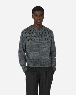 Dries Van Noten Linen Crewneck Sweater Grey