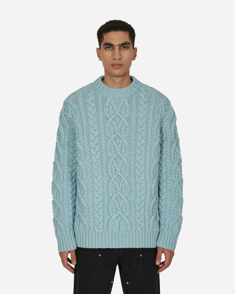 Dries Van Noten Cable Knit Sweater Blue