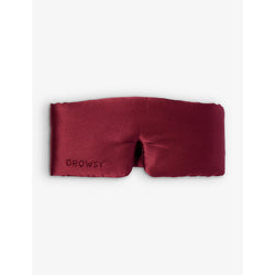 Womens Drowsy Sleep Co Brand-embroidered padded silk sleep mask