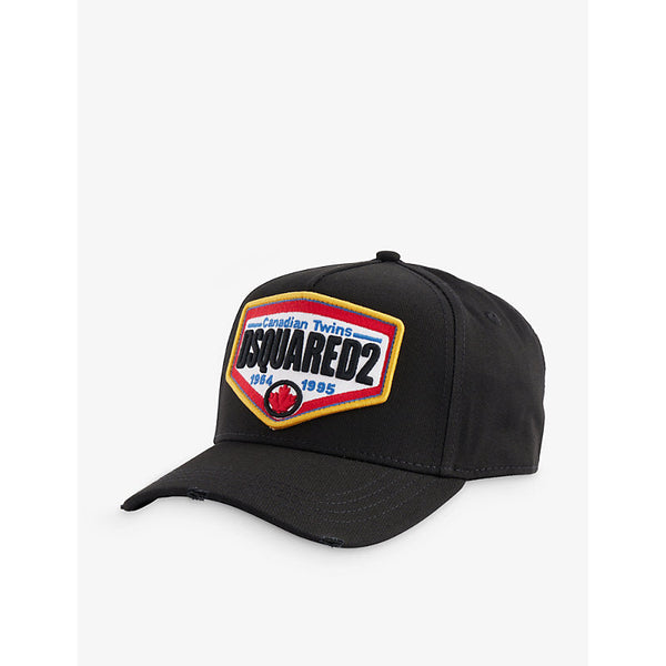 Dsquared2 Logo-patch cotton-twill cap | LYBSTORE