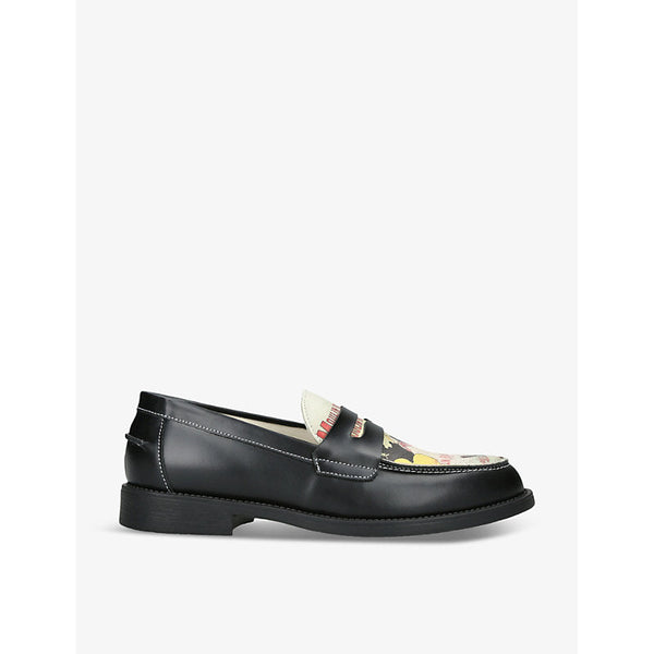 Duke & Dexter Wilde Moulin-print leather loafers