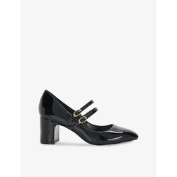 Dune Approval double-strap faux-leather Mary Jane courts