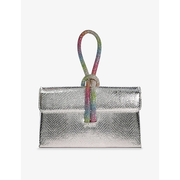 Dune Brynie metallic faux-leather top-handle bag | LYBSTORE