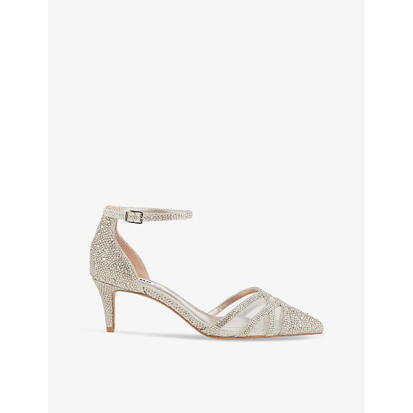 Womens Dune Composed embellished mesh courts