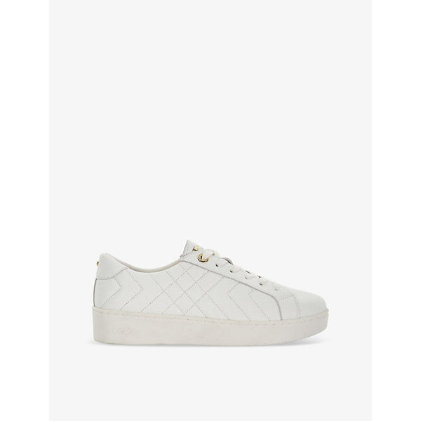 Womens Dune Egent quilted platform leather low-top trainers