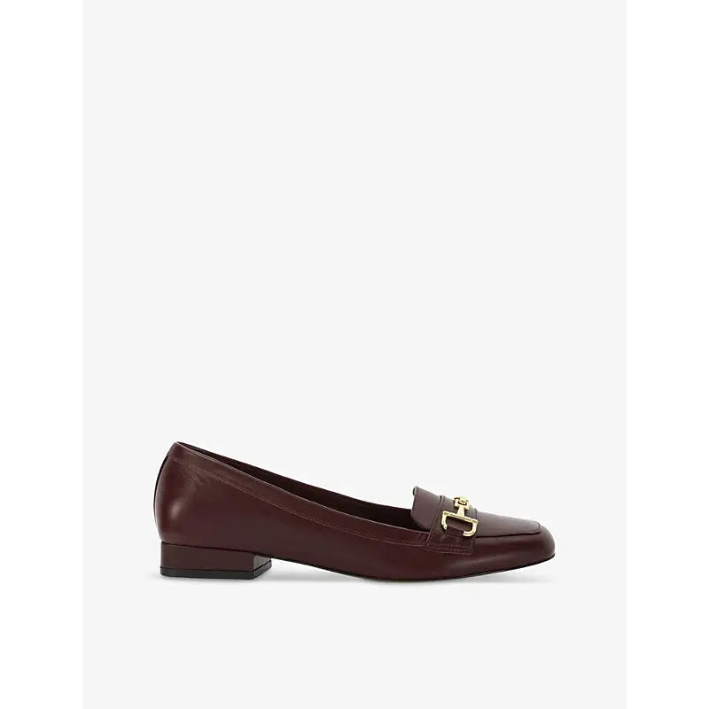 Dune Graice square-toe leather loafers | Dune