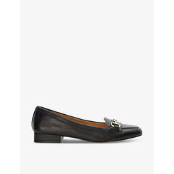 Dune Graice square-toe leather loafers