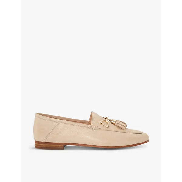 Dune Graysons tassel-embellished slip-on leather loafers