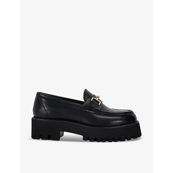 Dune Groundbreaking snaffle-chain leather loafers | Dune